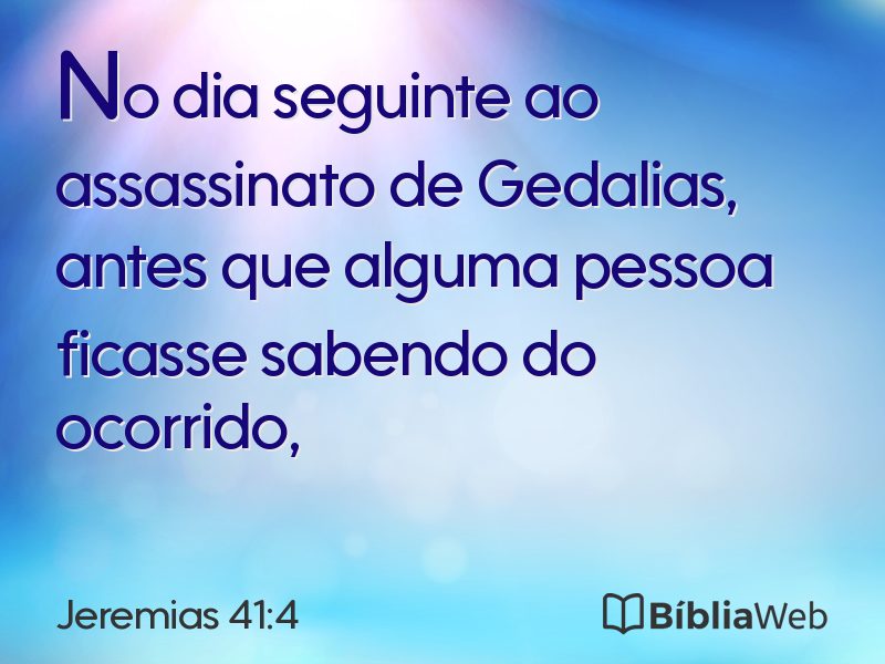 Jeremias 41:4 em imagem para compartilhar