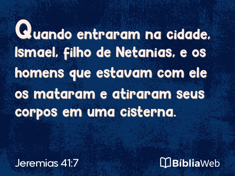 Jeremias 41:7 em imagem para compartilhar