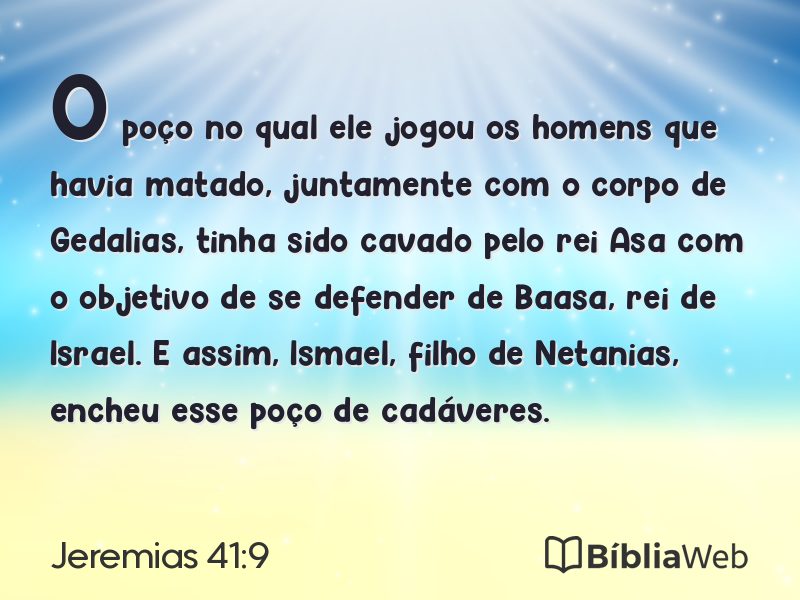 Jeremias 41:9 em imagem para compartilhar