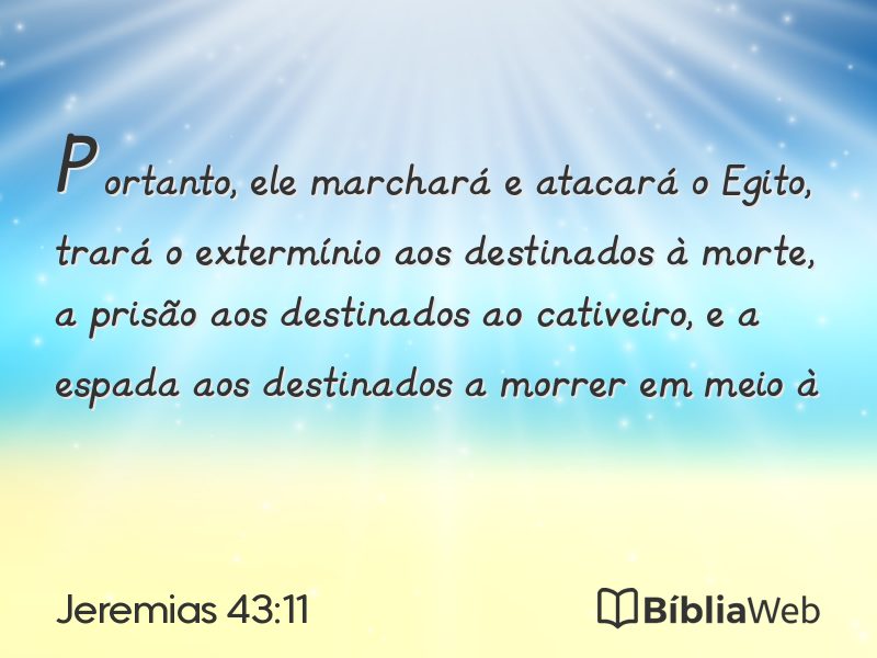 Jeremias 43:11 em imagem para compartilhar