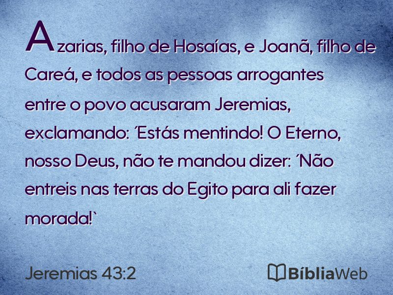 Jeremias 43:2 em imagem para compartilhar
