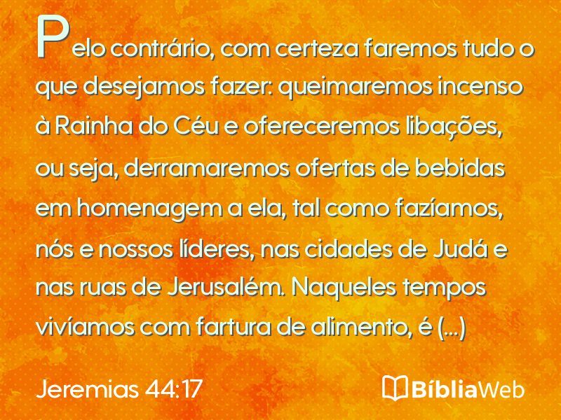 Jeremias 44:17 em imagem para compartilhar