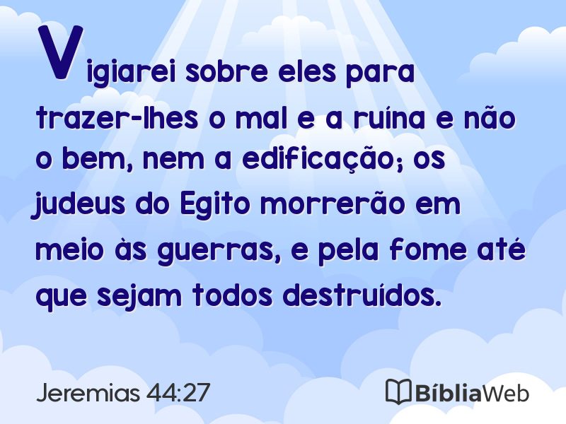 Jeremias 44:27 em imagem para compartilhar