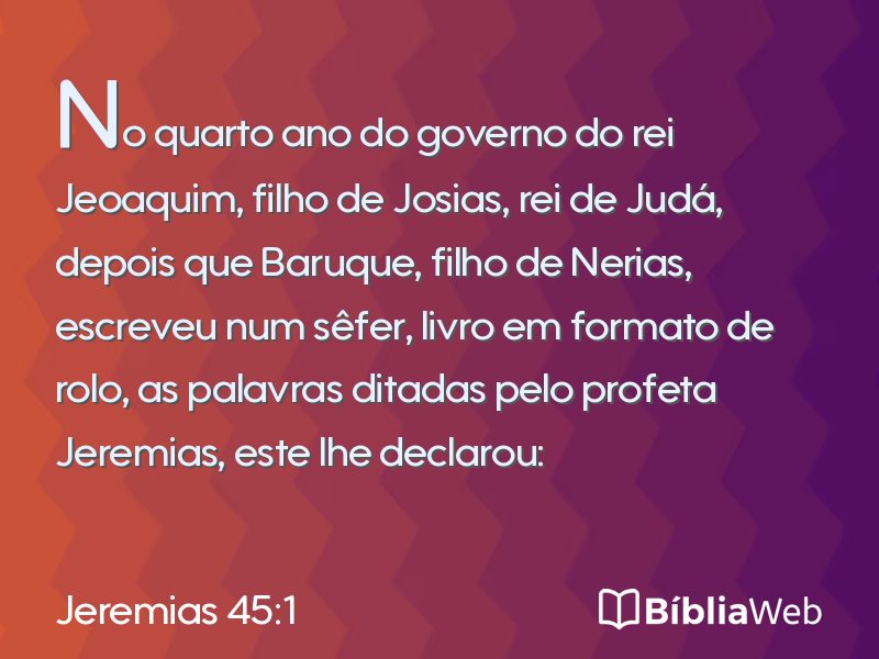 Jeremias 45:1 em imagem para compartilhar