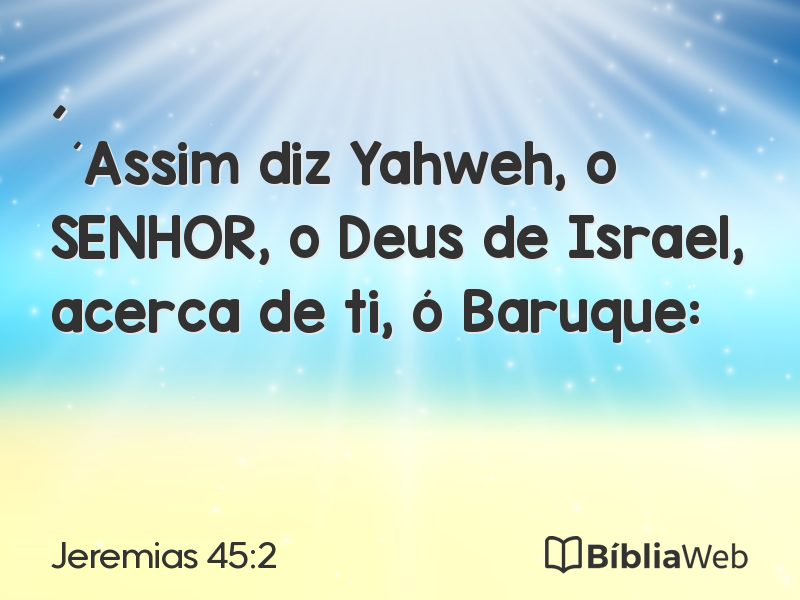 Jeremias 45:2 em imagem para compartilhar