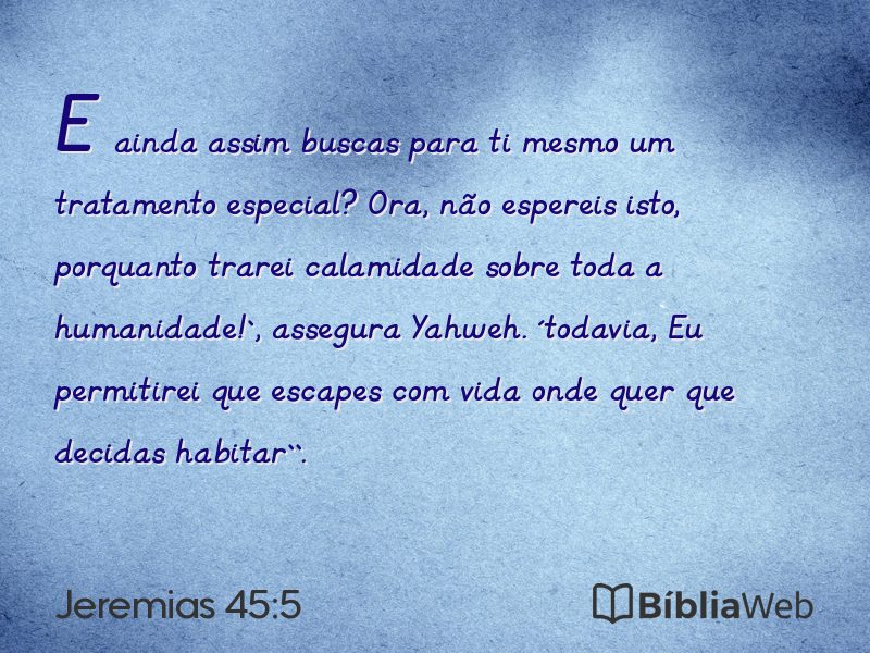 Jeremias 45:5 em imagem para compartilhar