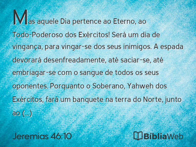 Jeremias 46:10 em imagem para compartilhar