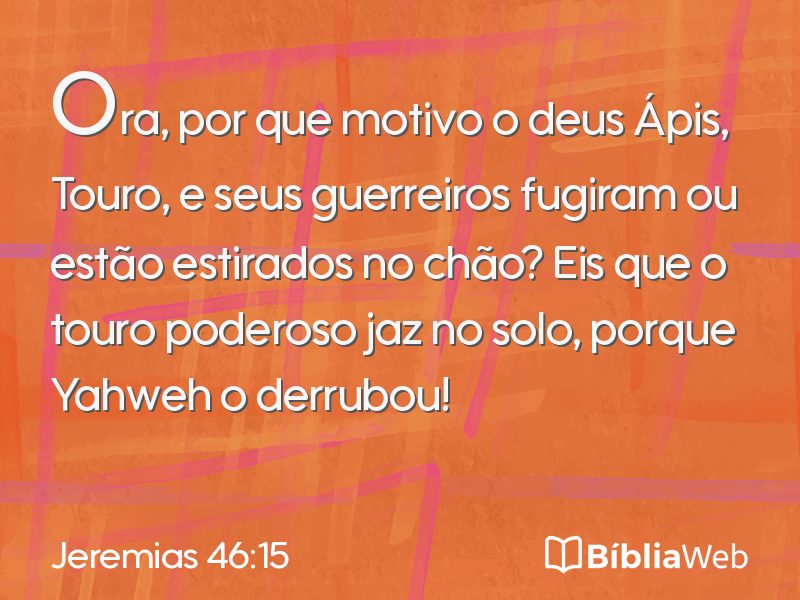 Jeremias 46:15 em imagem para compartilhar