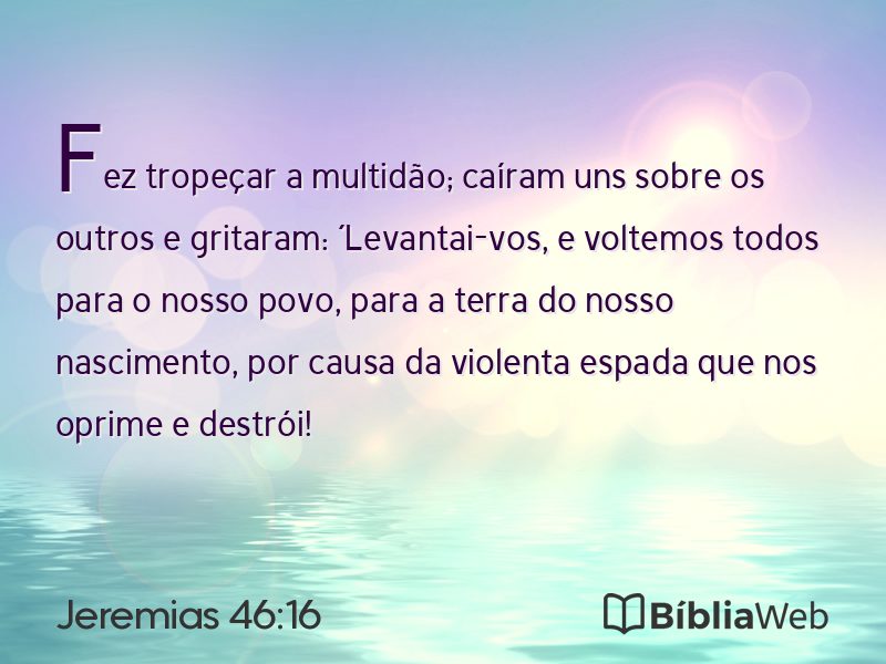 Jeremias 46:16 em imagem para compartilhar