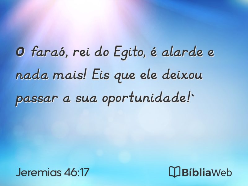 Jeremias 46:17 em imagem para compartilhar