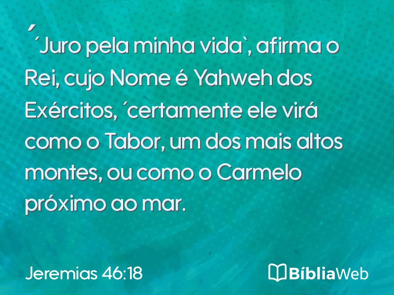 Jeremias 46:18 em imagem para compartilhar