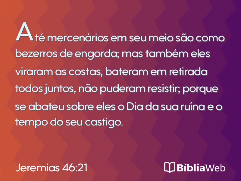 Jeremias 46:21 em imagem para compartilhar