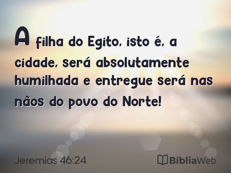 Jeremias 46:24 em imagem para compartilhar