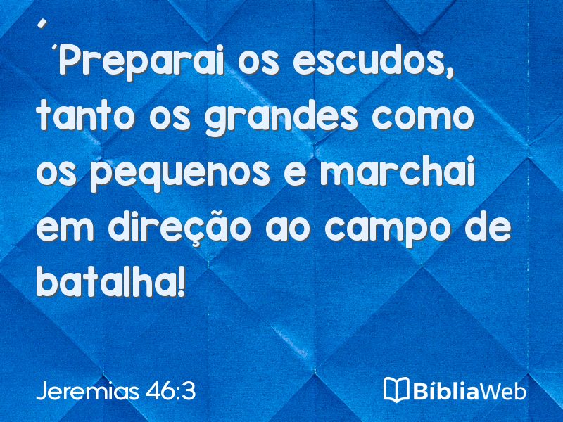 Jeremias 46:3 em imagem para compartilhar