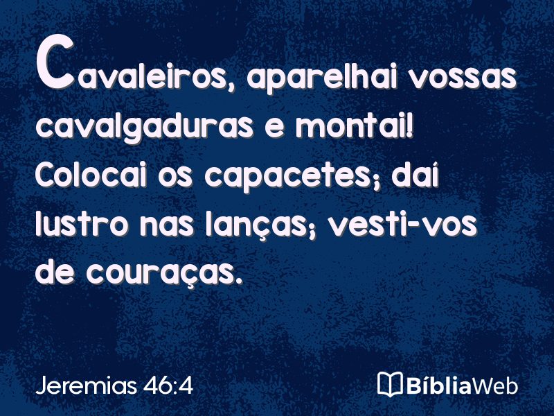 Jeremias 46:4 em imagem para compartilhar