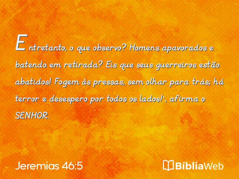 Jeremias 46:5 em imagem para compartilhar