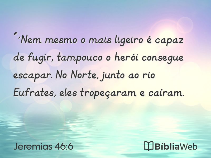 Jeremias 46:6 em imagem para compartilhar