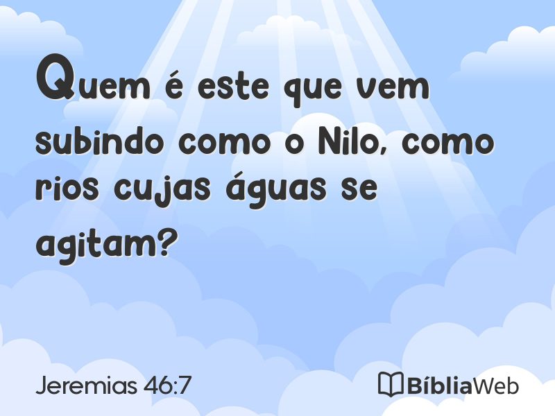 Jeremias 46:7 em imagem para compartilhar