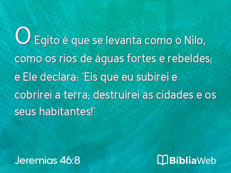 Jeremias 46:8 em imagem para compartilhar