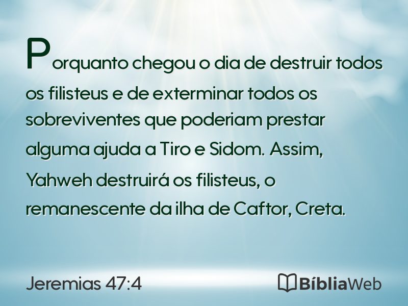 Jeremias 47:4 em imagem para compartilhar
