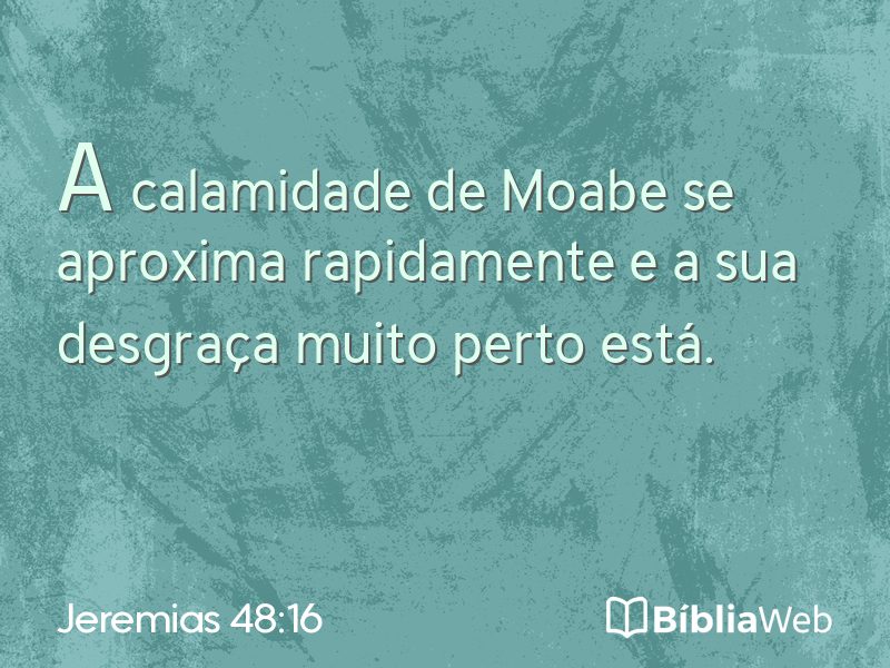 Jeremias 48:16 em imagem para compartilhar