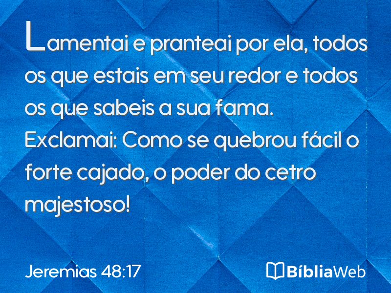 Jeremias 48:17 em imagem para compartilhar