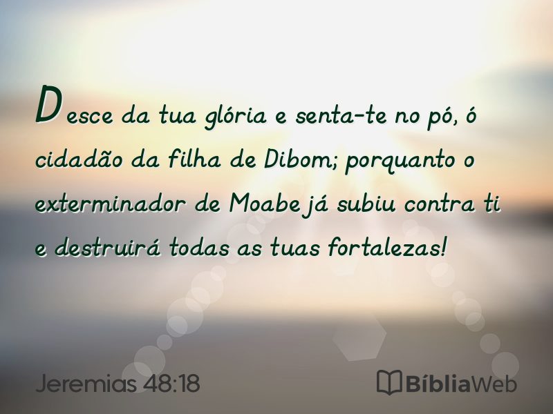 Jeremias 48:18 em imagem para compartilhar