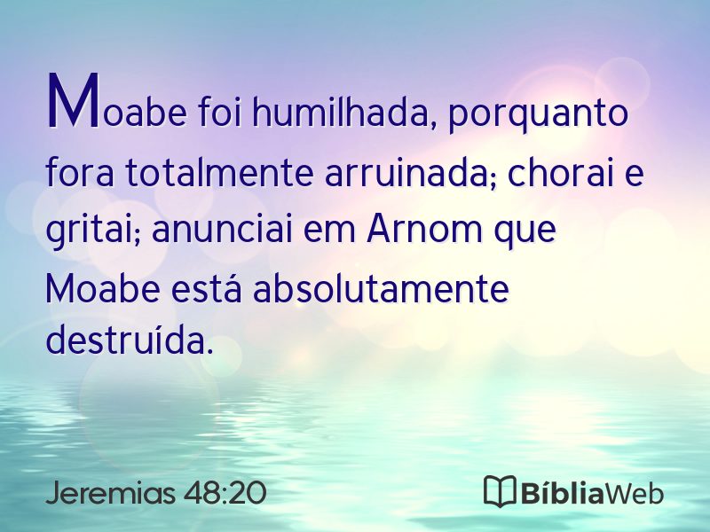 Jeremias 48:20 em imagem para compartilhar