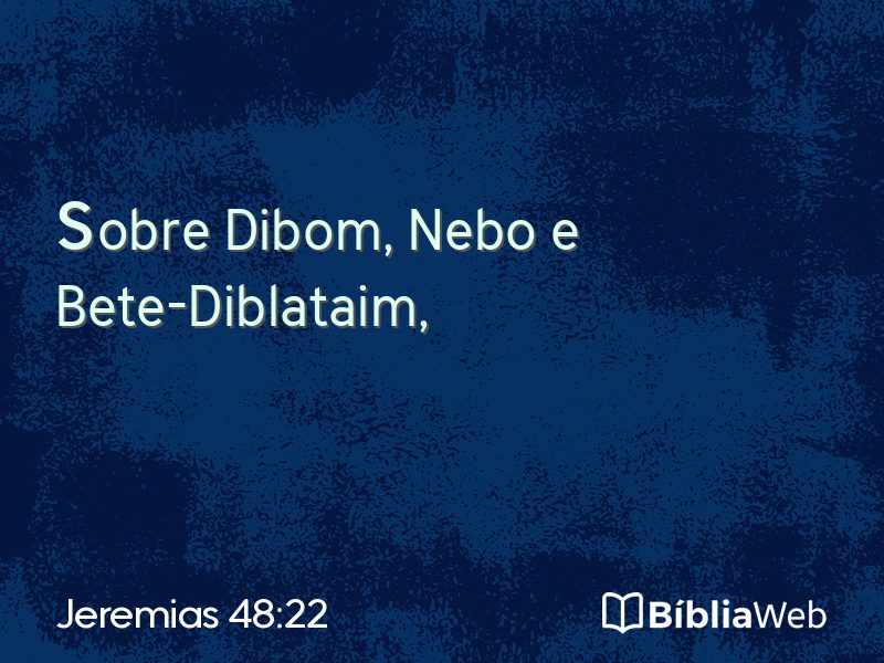 Jeremias 48:22 em imagem para compartilhar