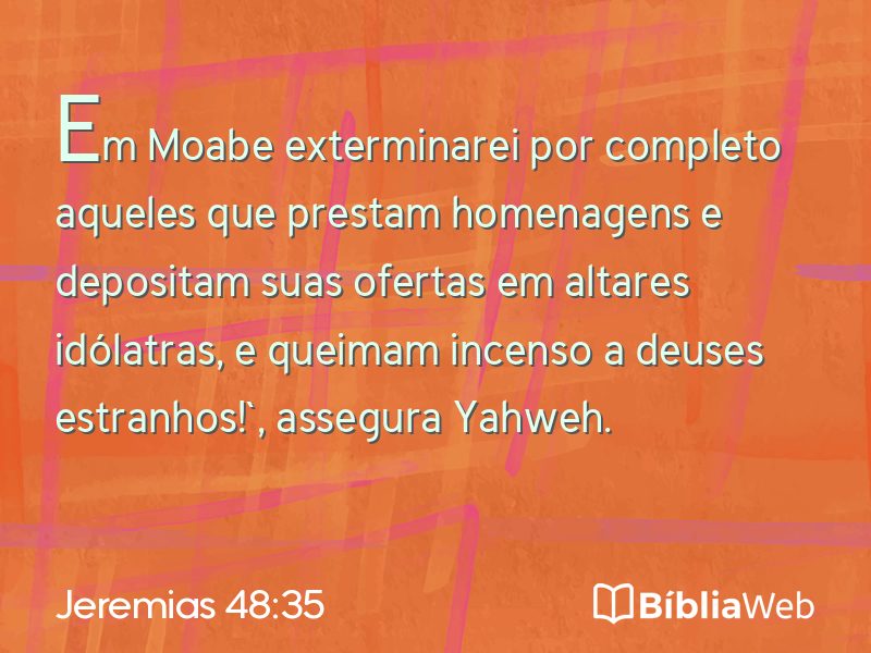 Jeremias 48:35 em imagem para compartilhar