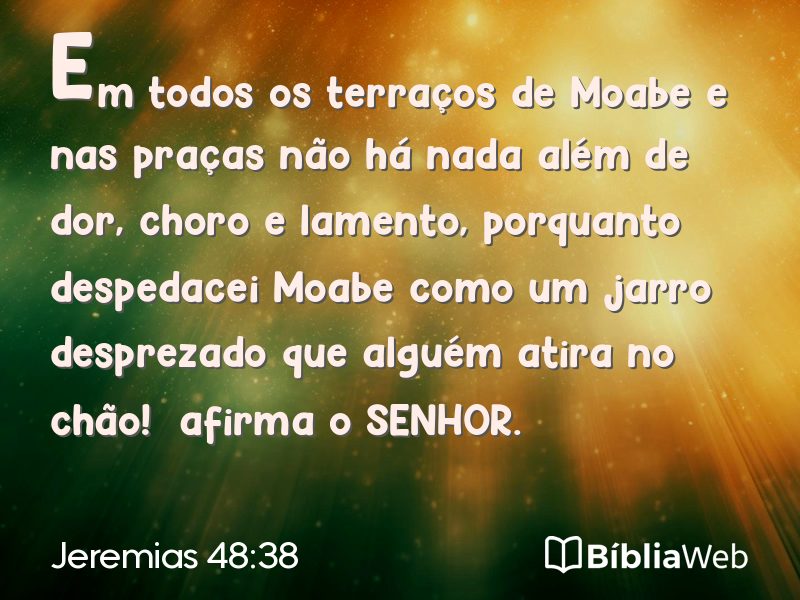 Jeremias 48:38 em imagem para compartilhar