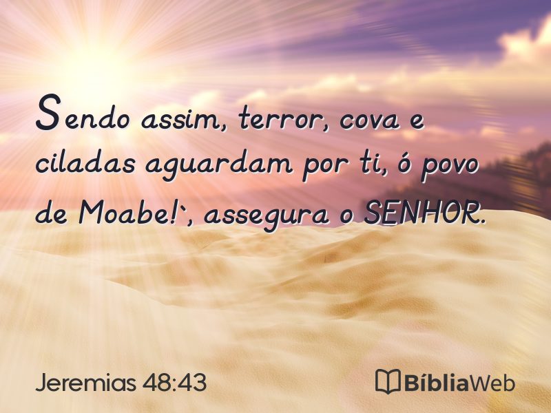 Jeremias 48:43 em imagem para compartilhar