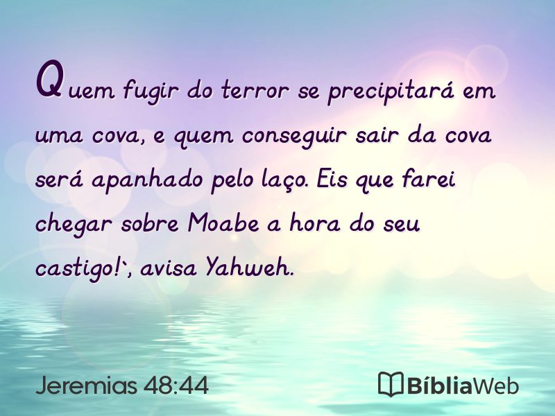 Jeremias 48:44 em imagem para compartilhar