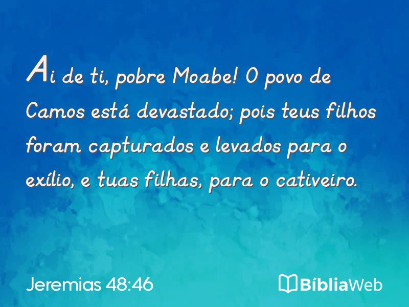 Jeremias 48:46 em imagem para compartilhar