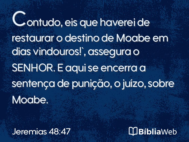 Jeremias 48:47 em imagem para compartilhar