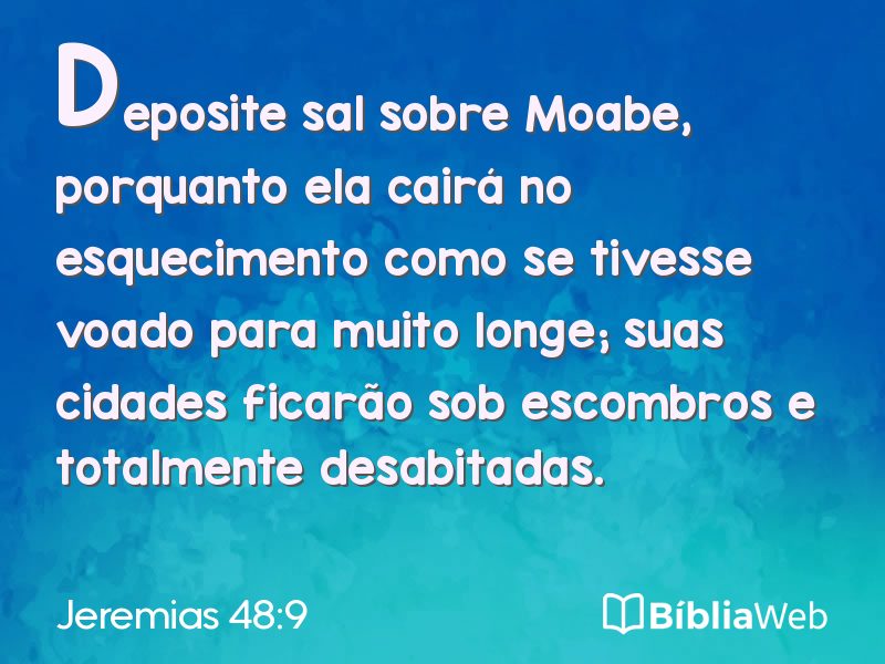 Jeremias 48:9 em imagem para compartilhar