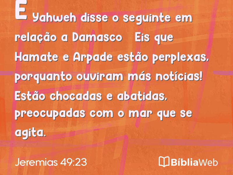 Jeremias 49:23 em imagem para compartilhar