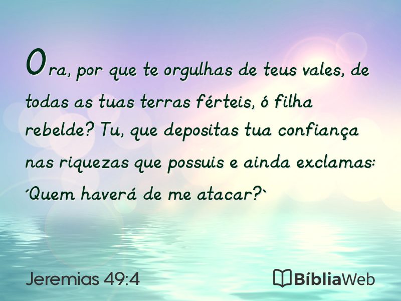 Jeremias 49:4 em imagem para compartilhar