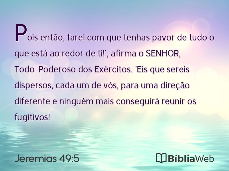 Jeremias 49:5 em imagem para compartilhar
