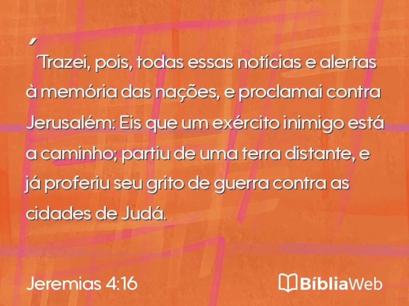 Jeremias 4:16 em imagem para compartilhar