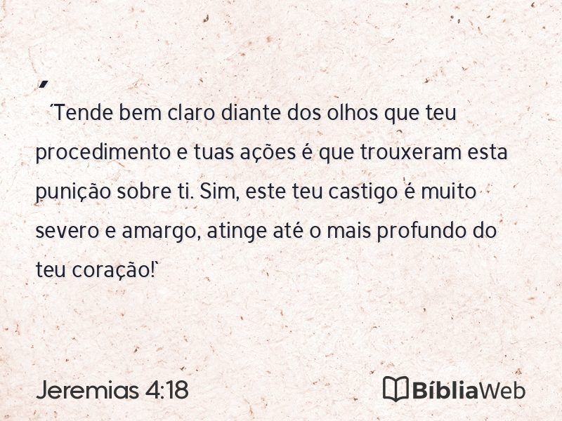 Jeremias 4:18 em imagem para compartilhar