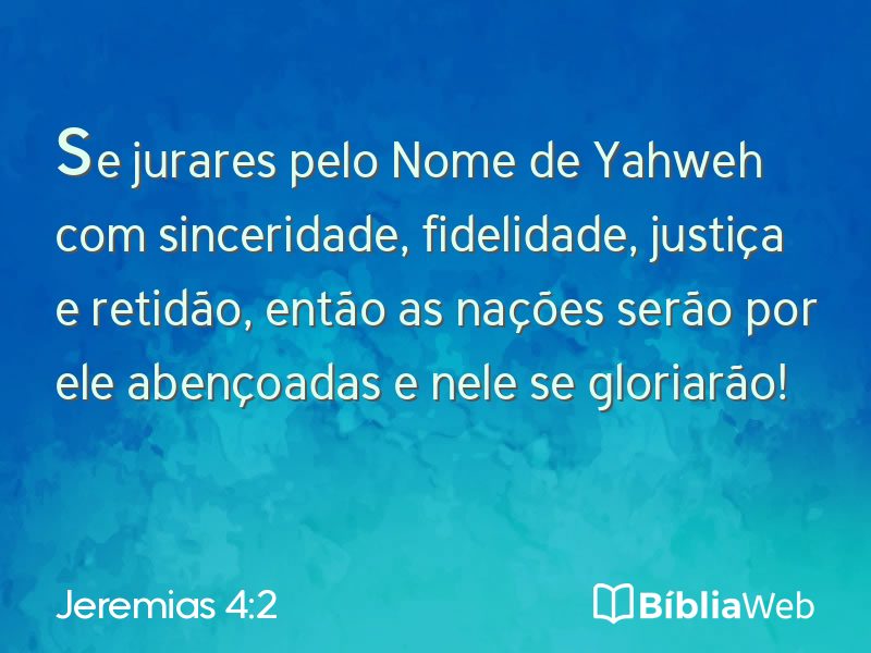 Jeremias 4:2 em imagem para compartilhar