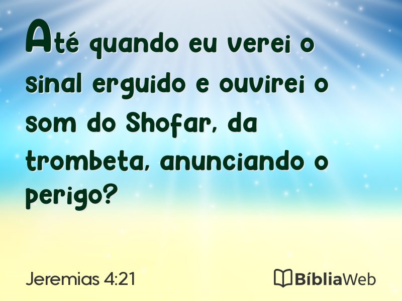 Jeremias 4:21 em imagem para compartilhar