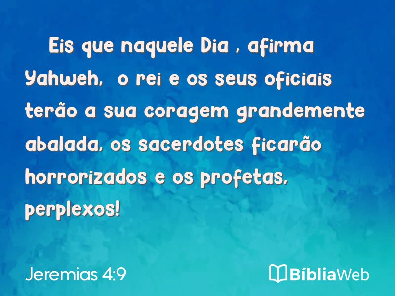 Jeremias 4:9 em imagem para compartilhar