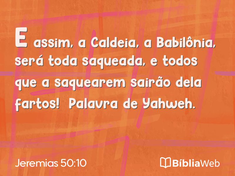 Jeremias 50:10 em imagem para compartilhar
