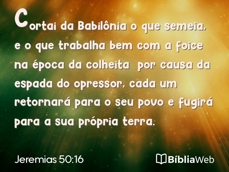 Jeremias 50:16 em imagem para compartilhar