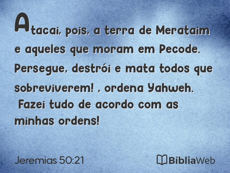 Jeremias 50:21 em imagem para compartilhar