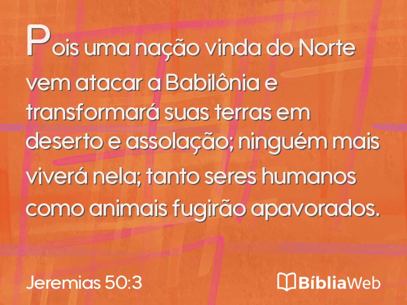 Jeremias 50:3 em imagem para compartilhar