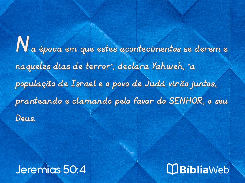 Jeremias 50:4 em imagem para compartilhar