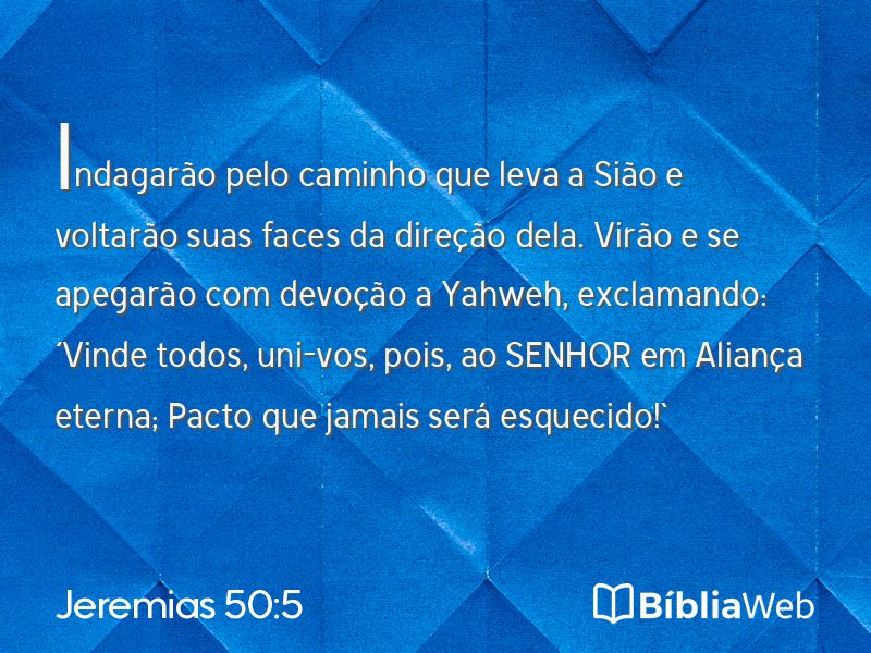 Jeremias 50:5 em imagem para compartilhar